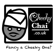 Load image into Gallery viewer, cheekychai.co.uk fancy a cheeky one logo
